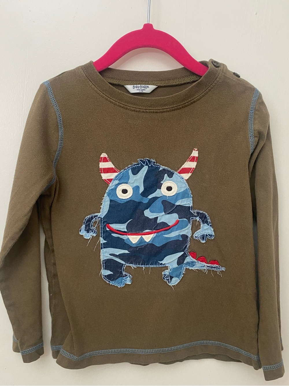 Baby Boden Long Sleeve Shirt 3-4 Y